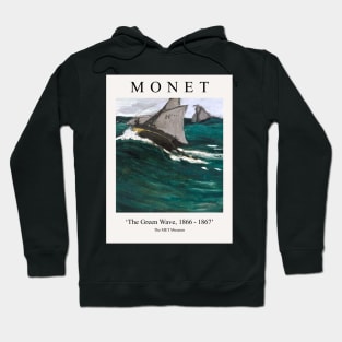 Claude Monet The Green Wave Hoodie